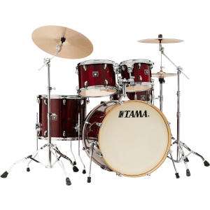 Tama Superstar Classic CL52KS 5-piece Shell Pack with Snare Drum - Gloss Garnet Lacebark Pine