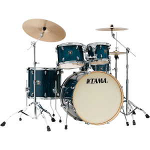 Tama Superstar Classic CL52KS 5-piece Shell Pack with Snare Drum - Gloss Sapphire Lacebark Pine