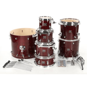 Tama Superstar Classic CL72S 7-piece Shell Pack with Snare Drum - Gloss Garnet Lacebark Pine