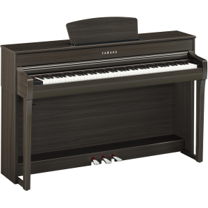 Yamaha Clavinova CLP-735 Digital Upright Piano with Bench - Dark Walnut Finish