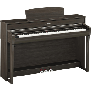 Yamaha Clavinova CLP-745 Digital Upright Piano with Bench - Dark Walnut Finish