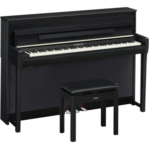 Yamaha Clavinova CLP-785 Digital Upright Piano with Bench - Matte Black Finish