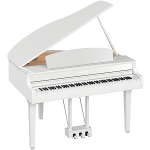 Yamaha Clavinova CLP-795GP Digital Grand Piano with Bench - Polished White Finish