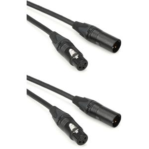 Hosa CMK-100AU Edge Microphone Cable - 100 foot (2-Pack)