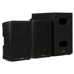 QSC CP12 Powered Speaker Pair with KS112 Subwoofer