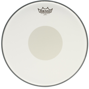 Remo Controlled Sound Coated Drumhead - 14 inch - with White Dot