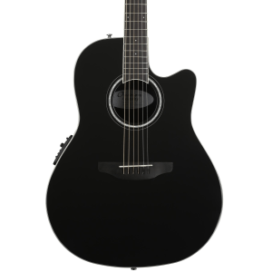 Ovation Celebrity Standard Mid-Depth Acoustic-Electric Guitar - Black