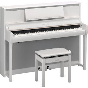 Yamaha Clavinova CSP-295 Digital Upright Piano - Polished White