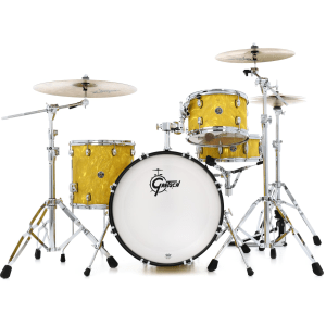Gretsch Drums Catalina Club CT1-J404 4-piece Shell Pack with Snare Drum - Yellow Satin Flame