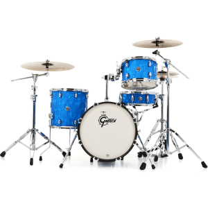 Gretsch Drums Catalina Club CT1-J484 4-piece Shell Pack with Snare Drum - Blue Satin Flame