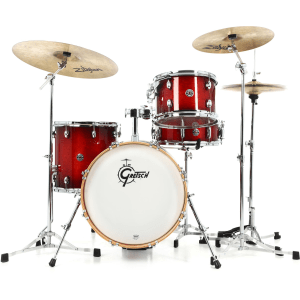 Gretsch Drums Catalina Club CT1-J484 4-piece Shell Pack with Snare Drum - Gloss Crimson Burst