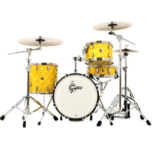 Gretsch Drums Catalina Club CT1-J484 4-piece Shell Pack with Snare Drum - Yellow Satin Flame