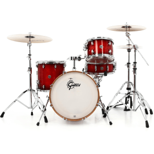 Gretsch Drums Catalina Club CT1-J404 4-piece Shell Pack with Snare Drum - Gloss Crimson Burst