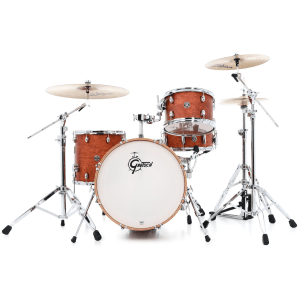 Gretsch Drums Catalina Club CT1-J404 4-piece Shell Pack with Snare Drum - Satin Walnut Glaze