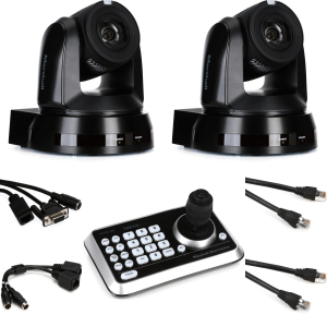 Marshall Electronics CV630-IP 30x UHD30 IP (HEVC) PTZ Dual Camera Essentials Bundle