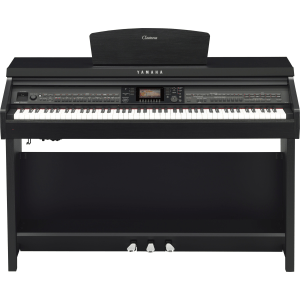 Yamaha Clavinova CVP-701 Digital Upright Piano with Bench - Matte Black Finish
