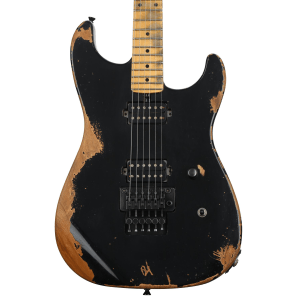 Friedman Cali Aged Electric Guitar - Black with Maple Fingerboard