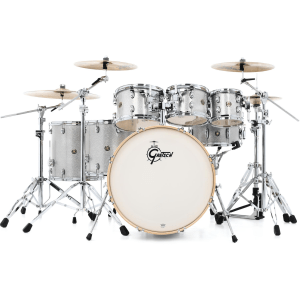 Gretsch Drums Catalina Maple CM1-E826P 7-piece Shell Pack with Snare Drum - Silver Sparkle