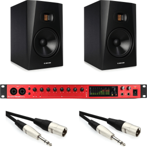 Focusrite Clarett+ 8Pre USB-C Audio Interface and ADAM Audio T8V Monitor Bundle