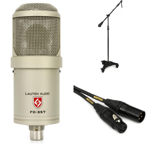 Lauten Audio Clarion FC-357 Large-diaphragm Condenser Microphone with Studio Boom Stand and Cable