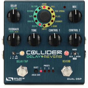 Source Audio Collider Stereo Delay+Reverb Pedal