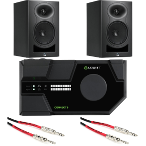 Lewitt Connect 6 USB-C Audio Interface and Kali Audio LP-6 V2 6.5-inch Powered Studio Monitor Pair Bundle