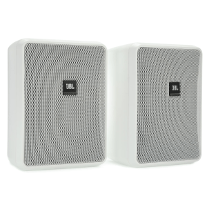 JBL Control 25-1 Indoor/Outdoor Surface-Mount Speakers - White (Pair)