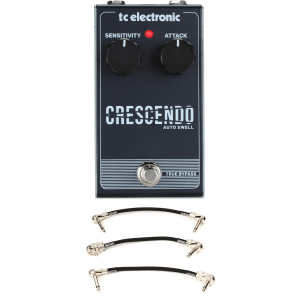 TC Electronic Crescendo Auto Swell Pedal with Patch Cables