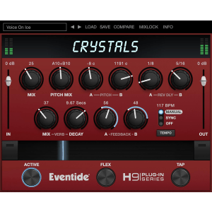 Eventide Crystals Twin Reverse Pitch Shifters and Reverb Plug-in