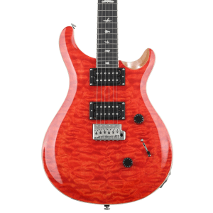PRS SE Custom 24 Electric Guitar - Quilt Blood Orange, Sweetwater Exclusive