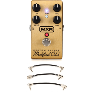 MXR M77 Custom Badass Modified Overdrive Pedal with Patch Cables