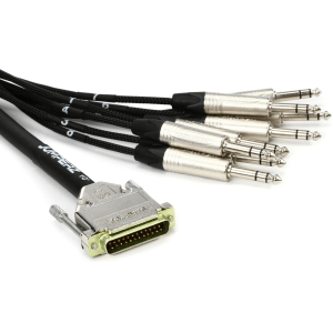 JUMPERZ JDB25-TRS ZipLine DB25 to TRS Male 8-channel Analog Audio Interface Cable - 10 foot