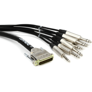 JUMPERZ JDB25-TRS ZipLine DB25 to TRS Male 8-channel Analog Audio Interface Cable - 15 foot