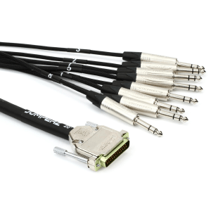 JUMPERZ JDB25-TRS ZipLine DB25 to TRS Male 8-channel Analog Audio Interface Cable - 20 foot