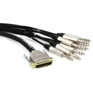 JUMPERZ JDB25-TRS ZipLine DB25 to TRS Male 8-channel Analog Audio Interface Cable - 5 foot
