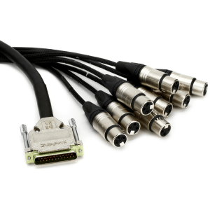 JUMPERZ JDB25-XLRF ZipLine DB25 to XLR Female 8-channel Analog Audio Interface Cable - 5 foot