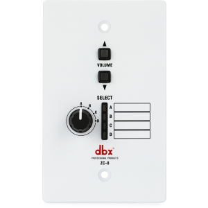 dbx ZC8 Wall-mounted Zone Controller with 4-source Slector and Volume Up/Down