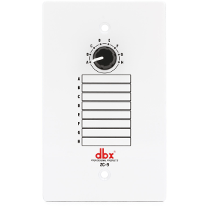 dbx ZC9 Wall-mounted Zone Controller with 8-selection Switch