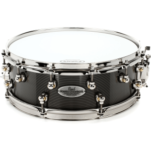 Pearl Dennis Chambers Cast Aluminum Signature Snare Drum - 5 x 14-inch - Black Nickel