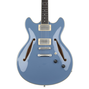 D'Angelico Excel DC Tour Semi-hollowbody Electric Guitar - Slate Blue