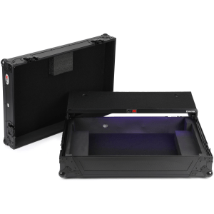 ProX XS-DDJFLX10 WLTBL LED Flight Case for Pioneer DJ DDJ-FLX10 DJ Controller with Laptop Shelf and LED Lighting - Black