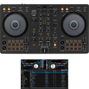 Pioneer DJ DDJ-FLX4 2-deck DJ Controller and Serato DJ Pro Software Bundle