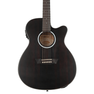 Washburn Deep Forest Ebony ACE Acoustic-electric Guitar - Natural