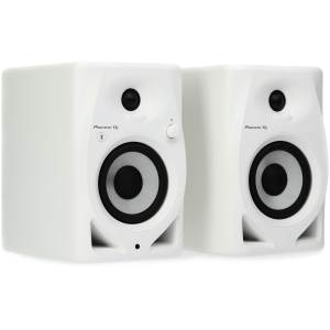 Pioneer DJ DM-40D-BT-W 4-inch Desktop Active Monitor Speaker with Bluetooth - White