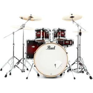Pearl Decade Maple DMP925SP/C 5-piece Shell Pack with Snare Drum - Gloss Deep Red Burst