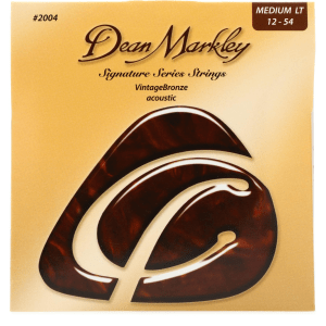 Dean Markley 2004 VintageBronze 85/15 Bronze Acoustic Guitar Strings - .012-.054 Medium Light