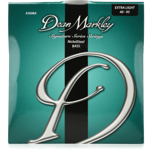 Dean Markley NickelSteel Signature Series Bass Guitar Strings - Extra Light, 4-string, .040-.095