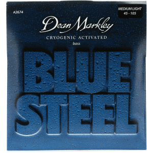 Dean Markley 2674 Blue Steel Bass Guitar Strings - .045-.105 Medium Light