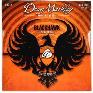 Dean Markley Blackhawk Coated Acoustic Guitar Strings - Medium Light, .012-.053