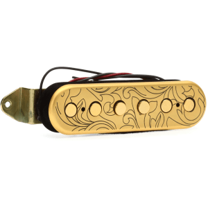 DiMarzio Steve Vai UtoPIA Middle Signature Single Coil Pickup - F-spaced - Satin Gold